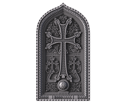 Monument with a cross, 3d models (stl)