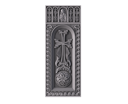 Monument with cross, 3d models (stl)