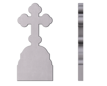 Monument tombstone in the shape of a heart, 3d models (stl)