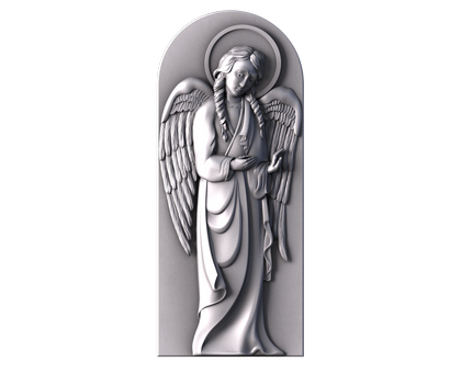 Monument with an angel, 3d models (stl)