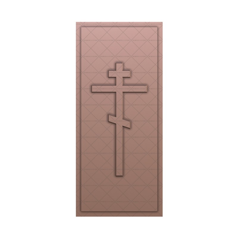 Gravestone with a cross, 3d models (stl)