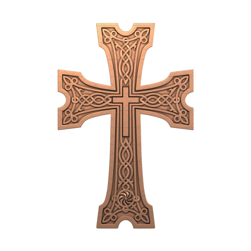 Tombstone cross, 3d models (stl)