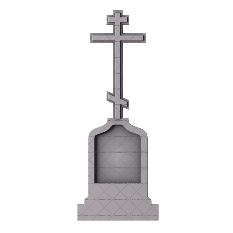 Monument with a crucifix, 3d models (stl)