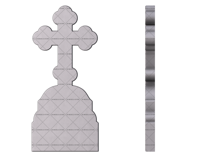 Monument tombstone in the shape of a heart, 3d models (stl)