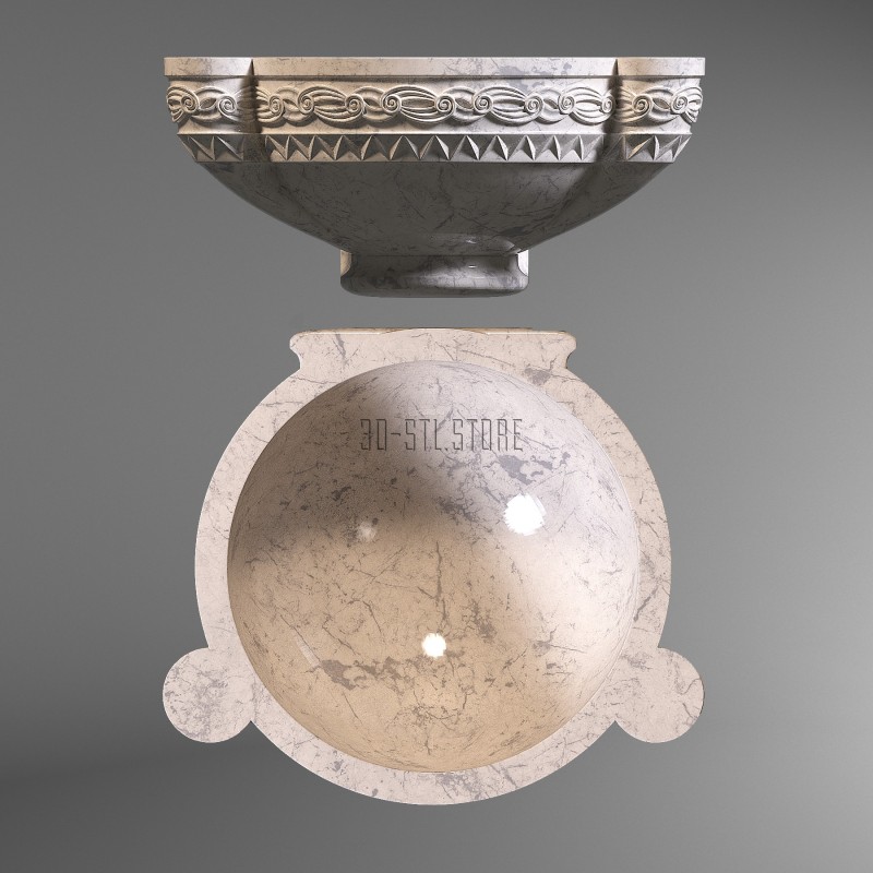 Qurna (sink), 3d models (stl)