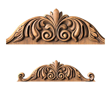 Capital (crowns) for door, 3d models (stl)