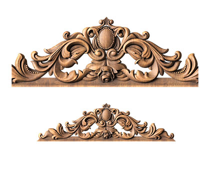 Capital (crowns) for door, 3d models (stl)