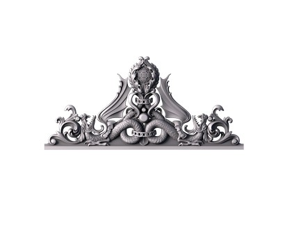 Capital (crown) for door, 3d models (stl)