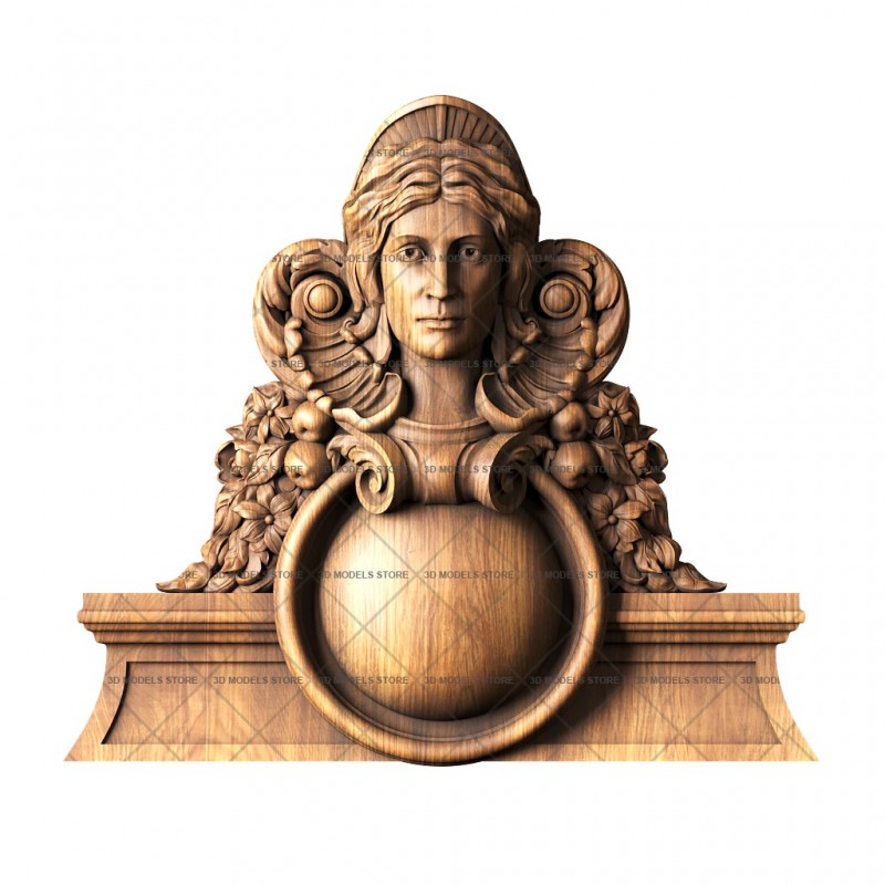 Capital (crown) for doors, 3d models (stl)