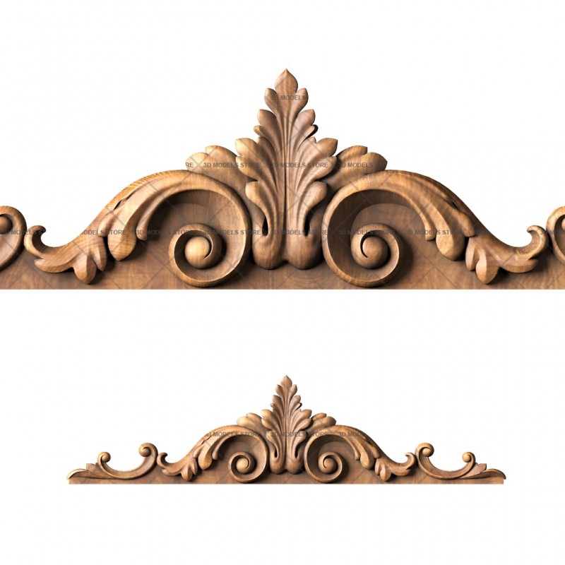 Capital (crowns) for door, 3d models (stl)