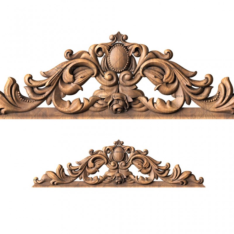 Capital (crowns) for door, 3d models (stl)