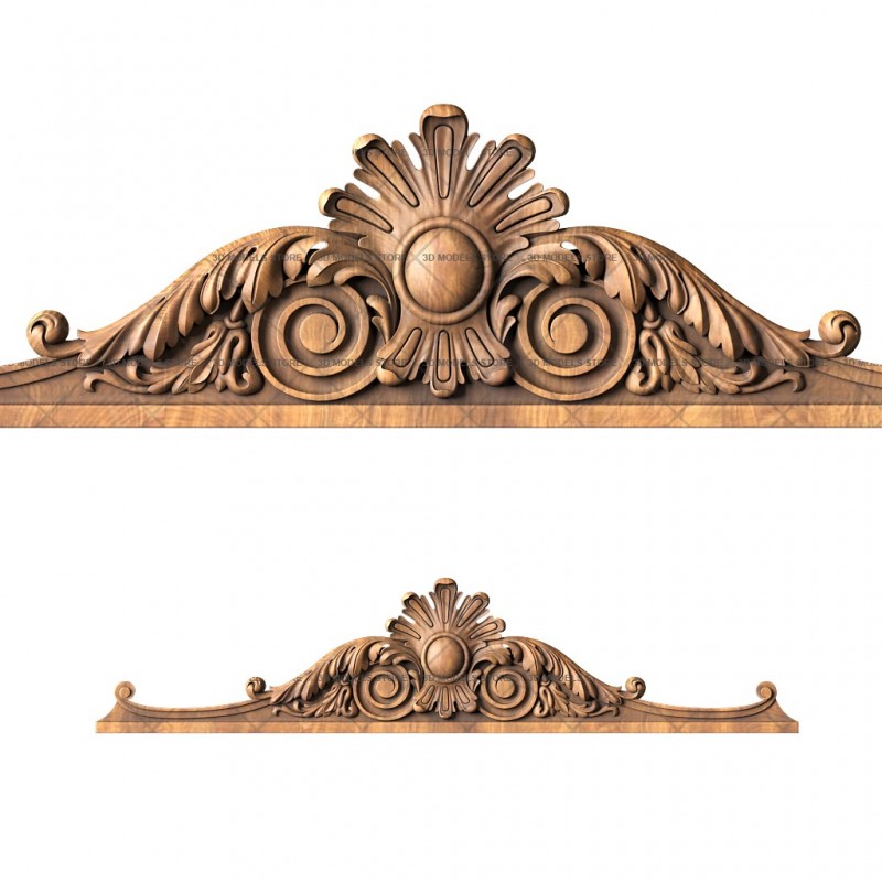 Capital (crowns) for door, 3d models (stl)