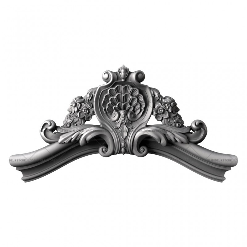 Capital (crown) for door, 3d models (stl)