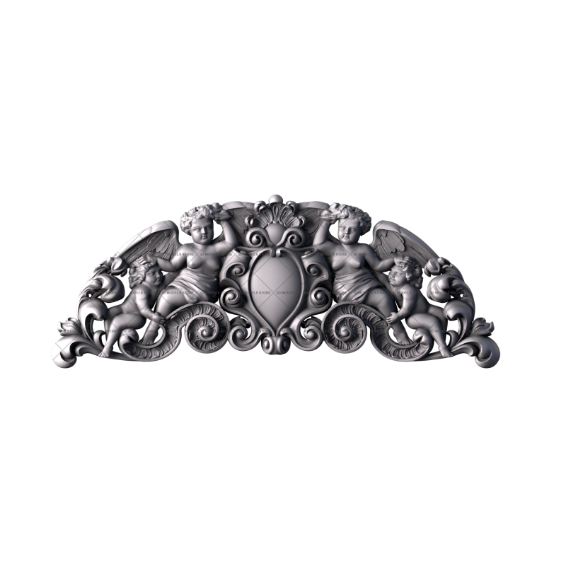 Capital (crown) for door, 3d models (stl)