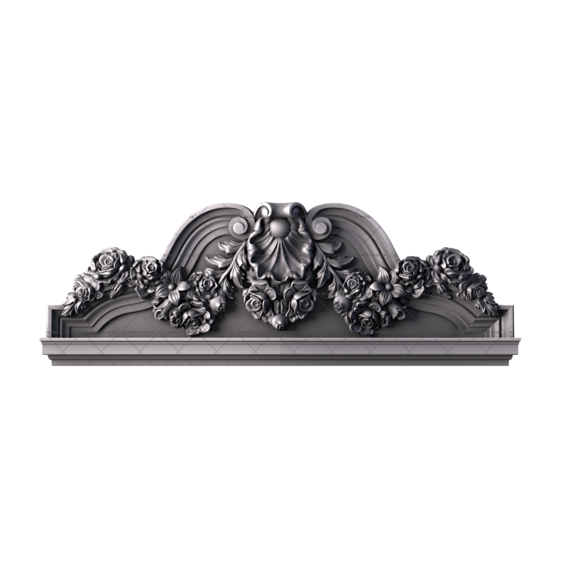 Capital (crown) for door, 3d models (stl)