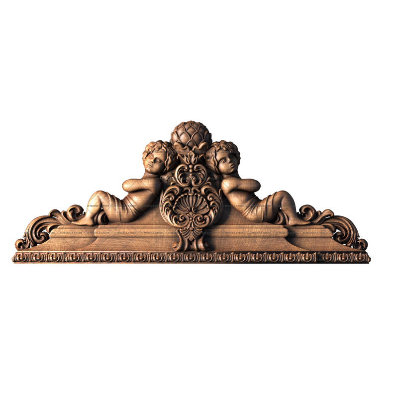 Capital (crown) for door, 3d models (stl)