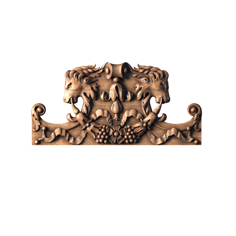 Capital (crown) for door, 3d models (stl)