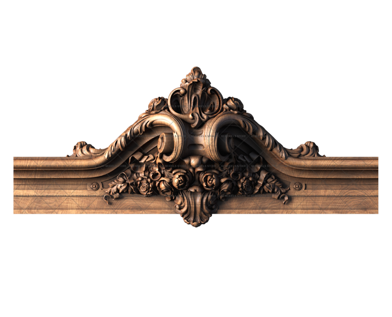 Capital (crown) for door, 3d models (stl)