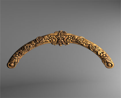 Carved headboarde, 3d models (stl)