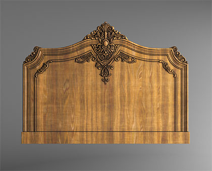 Carved headboarde, 3d models (stl)