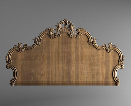 Carved headboarde, 3d models (stl)