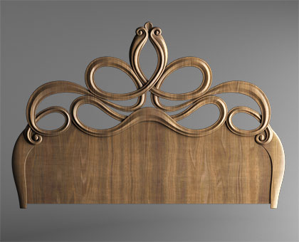 Carved headboarde, 3d models (stl)