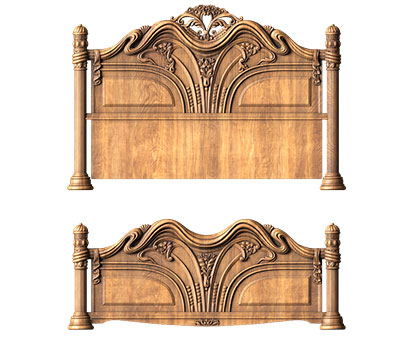 Headboard, 3d models (stl)