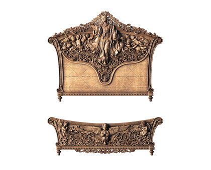 Headboard, 3d models (stl)