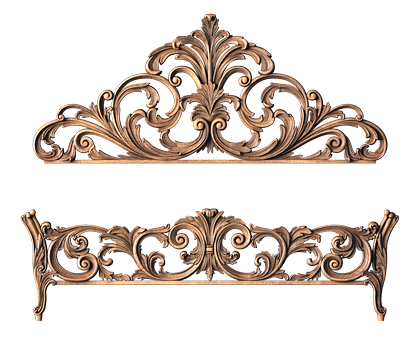 Headboard, 3d models (stl)