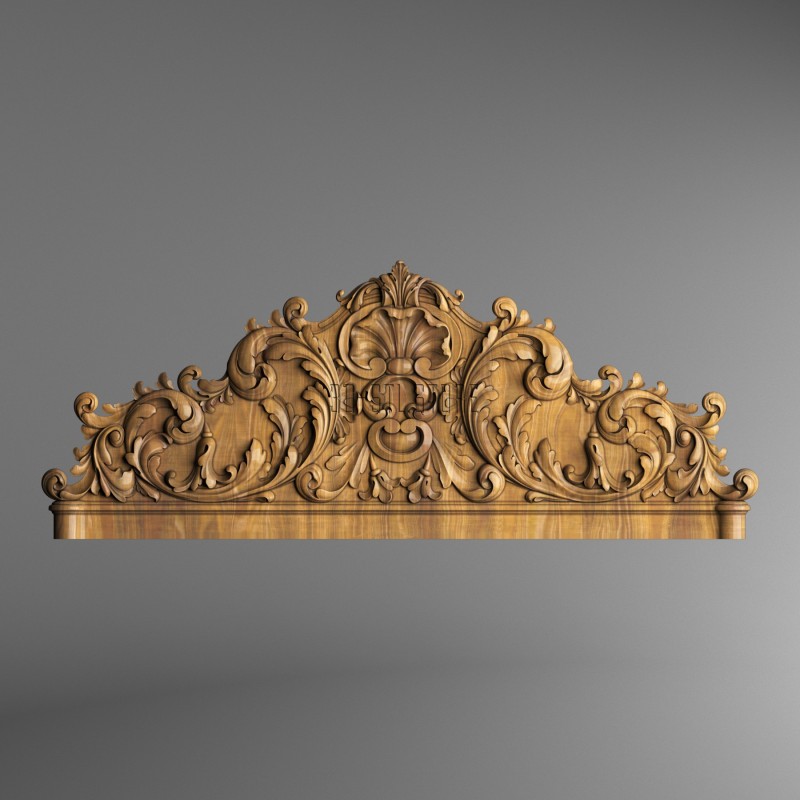 Carved headboarde, 3d models (stl)