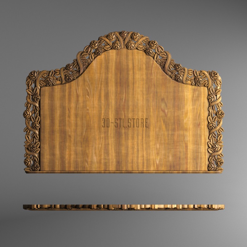 Carved headboarde, 3d models (stl)