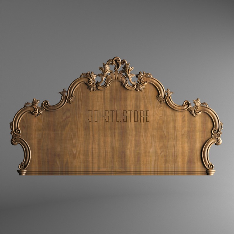 Carved headboarde, 3d models (stl)