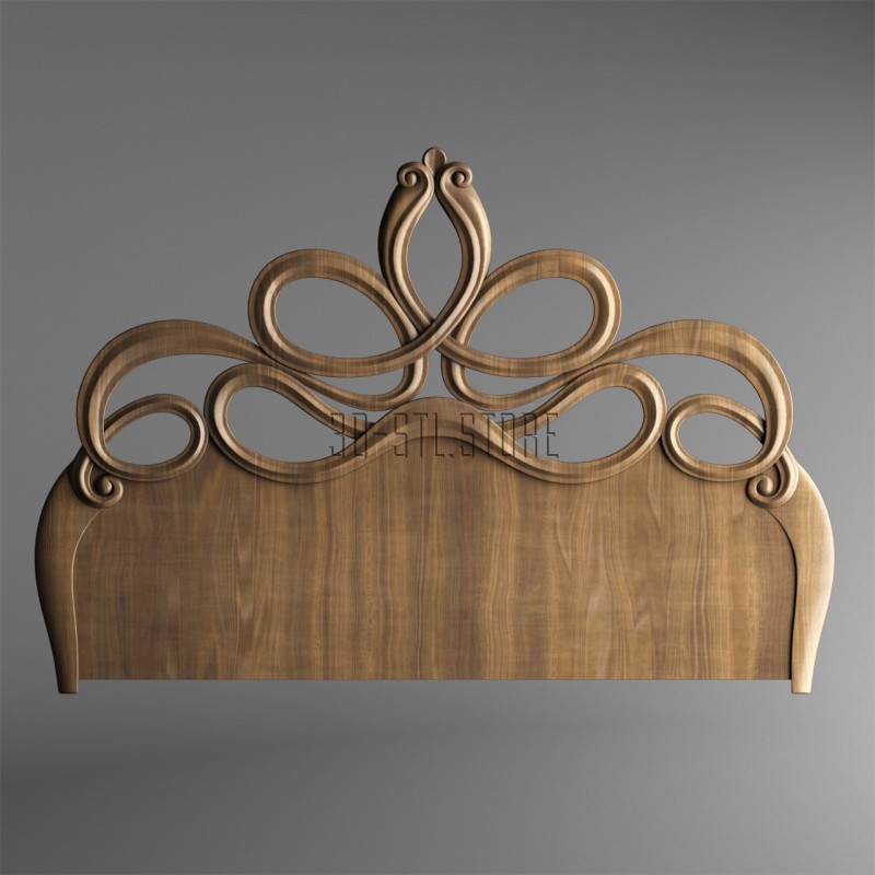 Carved headboarde, 3d models (stl)