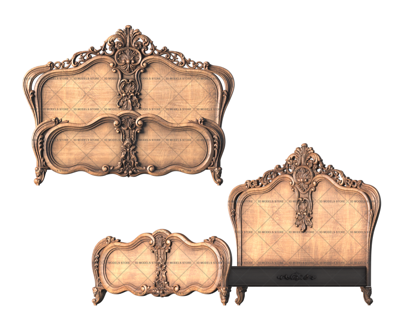 Headboard, 3d models (stl)