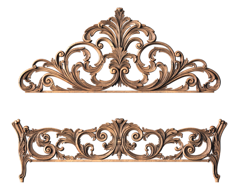 Headboard, 3d models (stl)