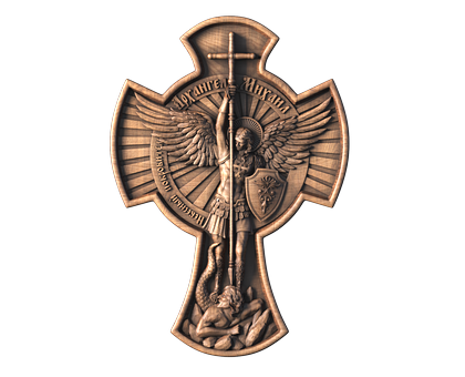 Archangel Michael Cross, 3d models (stl)