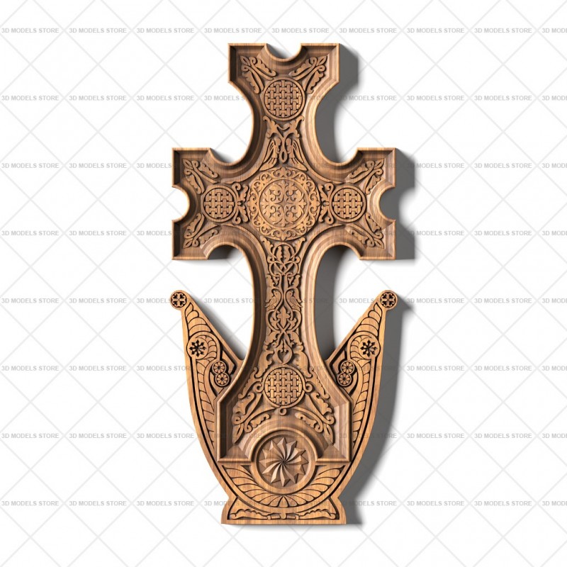 Cross Armenian, 3d models (stl)