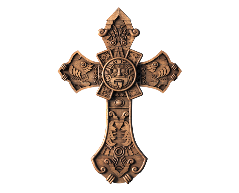 Cross Mesoamerica, 3d models (stl)