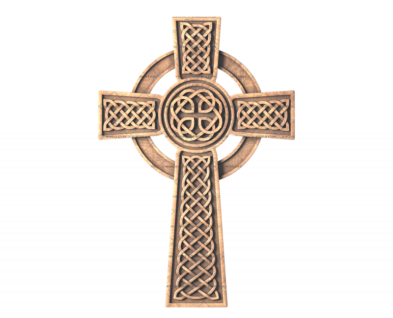 Celtic Cross, 3d models (stl)