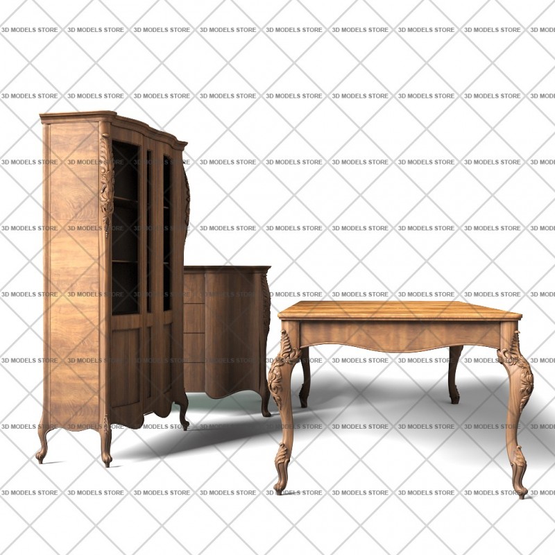 Furniture set, 3d models (stl)