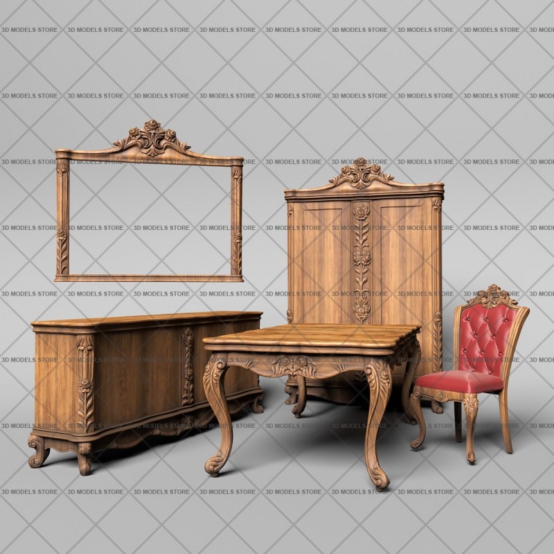 Furniture set, 3d models (stl)