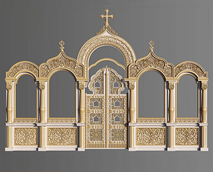 Large iconostasis, 3d models (stl)