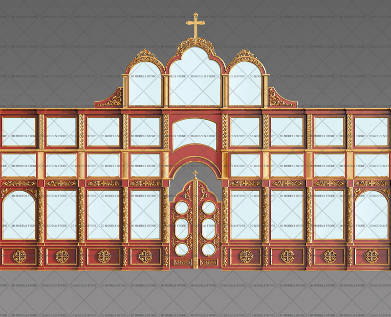 Large iconostasis, 3d models (stl)