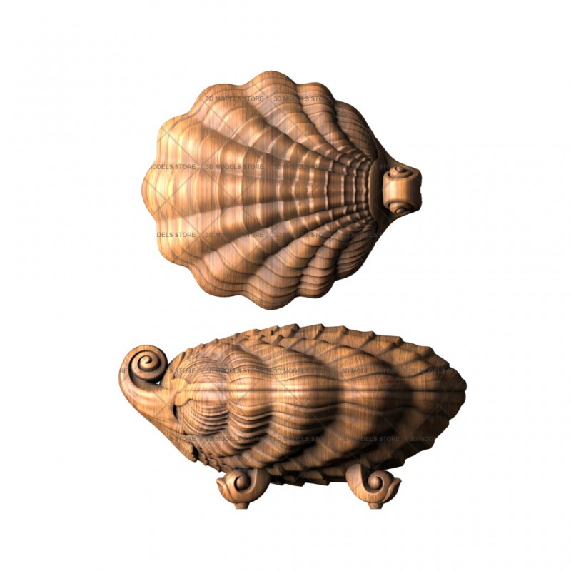 Shell box, 3d models (stl)