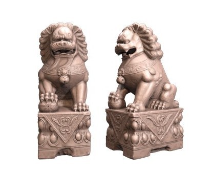 Lion made of stone, 3d models (stl)