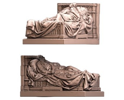 Grave of a young couple, 3d models (stl)