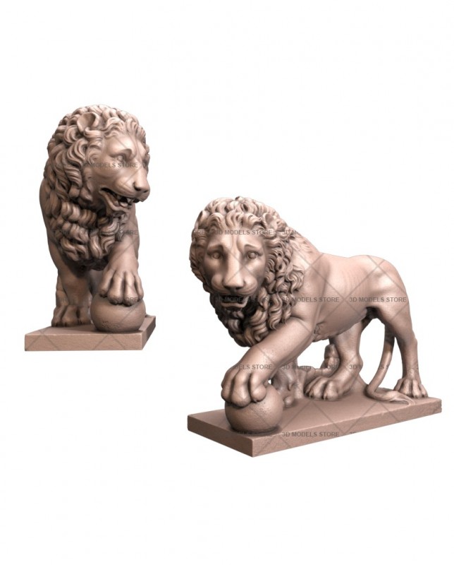 Lion, 3d models (stl)