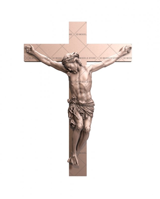 Crucifixion, 3d models (stl)