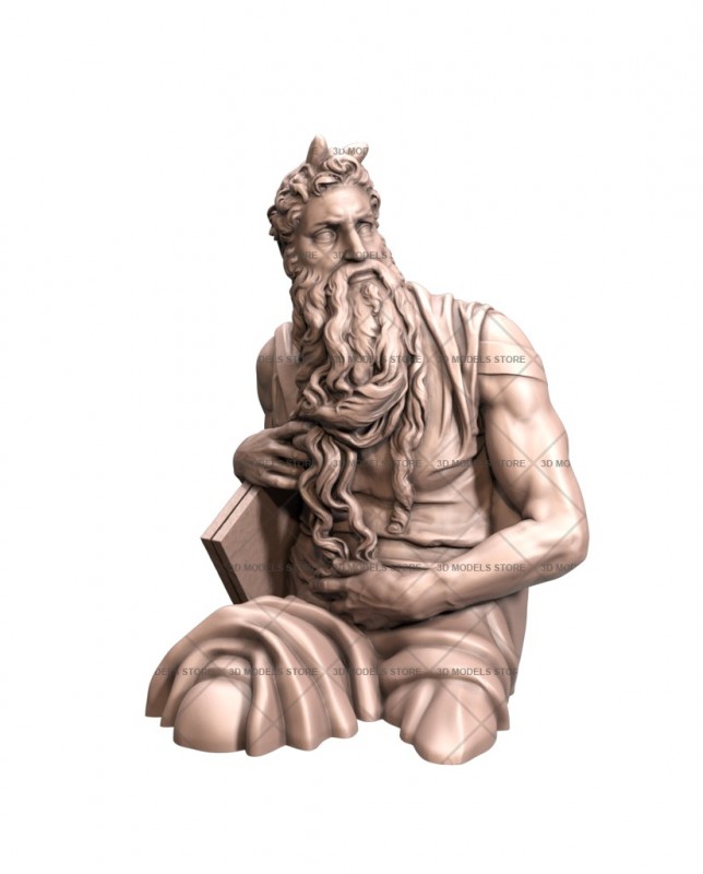 Moses, 3d models (stl)