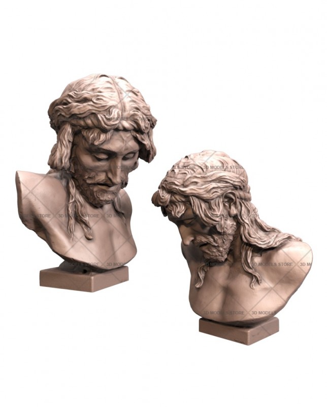 Christ on the crucifix, 3d models (stl)